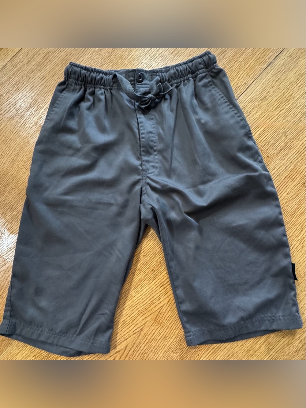 Men's Vintage Athletic Drawstring Shorts - Charcoal Gray